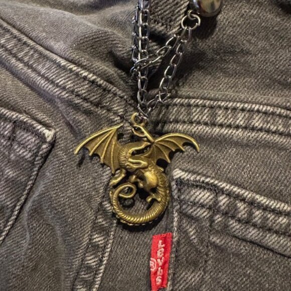 Dragon Denim Charm - Picture 1 of 1